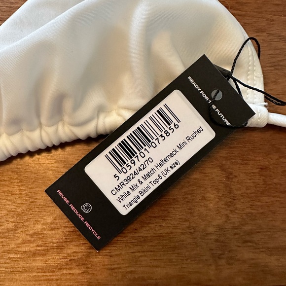 PLT 3pc white bikini and sarong set - Picture 4 of 8